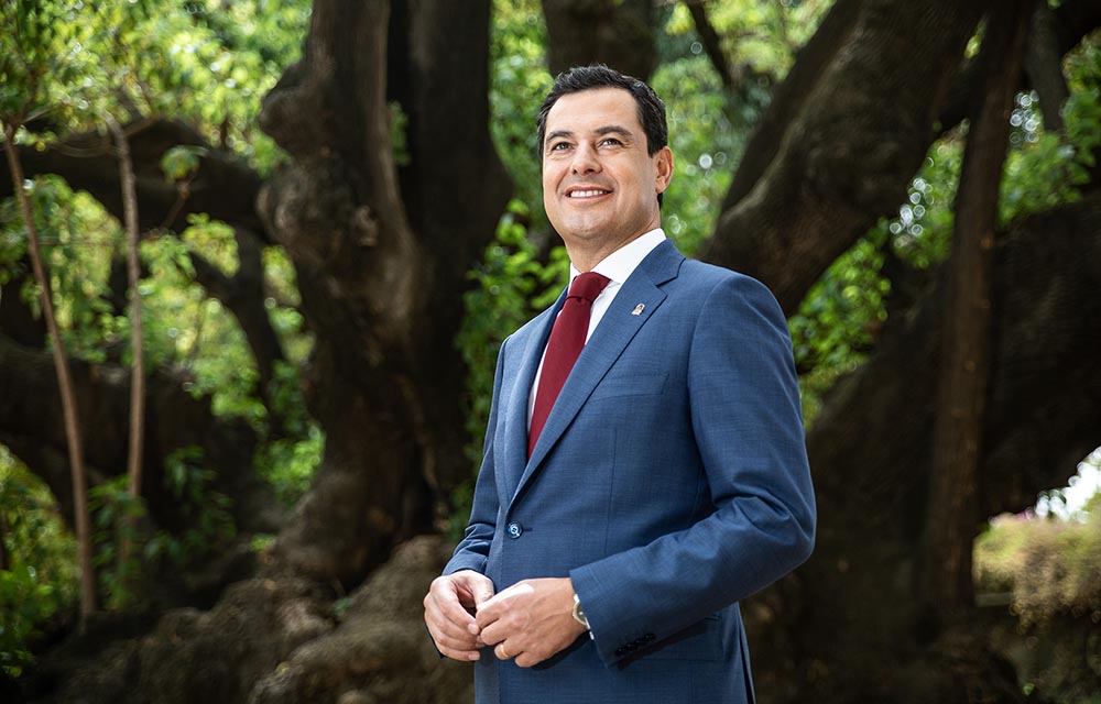 El presidente de la Junta de Andalucía, Juanma Moreno.