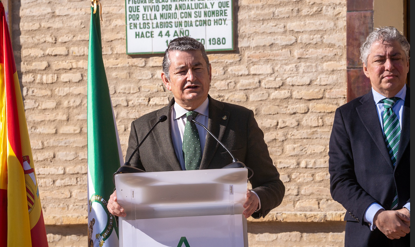 Antonio Sanz, consejero de la Presidencia, Interior, Diálogo Social y Simplifación Administrativa, durante su intervención.