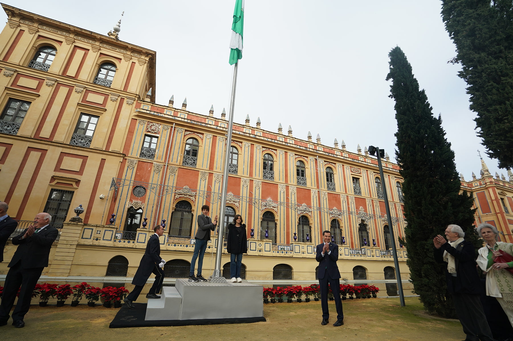 Acto del Día de la Bandera de Andalucía, celebrado en el Palacio de San Telmo (Foto Junta de Andalucía)