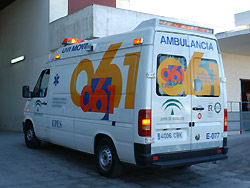 Ambulancia de la Empresa Pública de Emergencias Sanitarias (EPES).