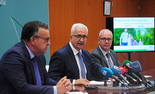 El vicepresidente de la Junta presentó los presupuestos para 2018 en Cádiz.