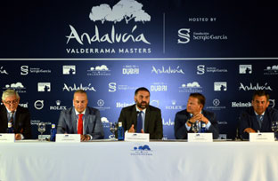 Fernández presentó el torneo Andalucía Valderrama Masters.