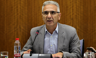 Miguel Ángel Vázquez, durante su intervención en la Comisión de Cultura del Parlamento.