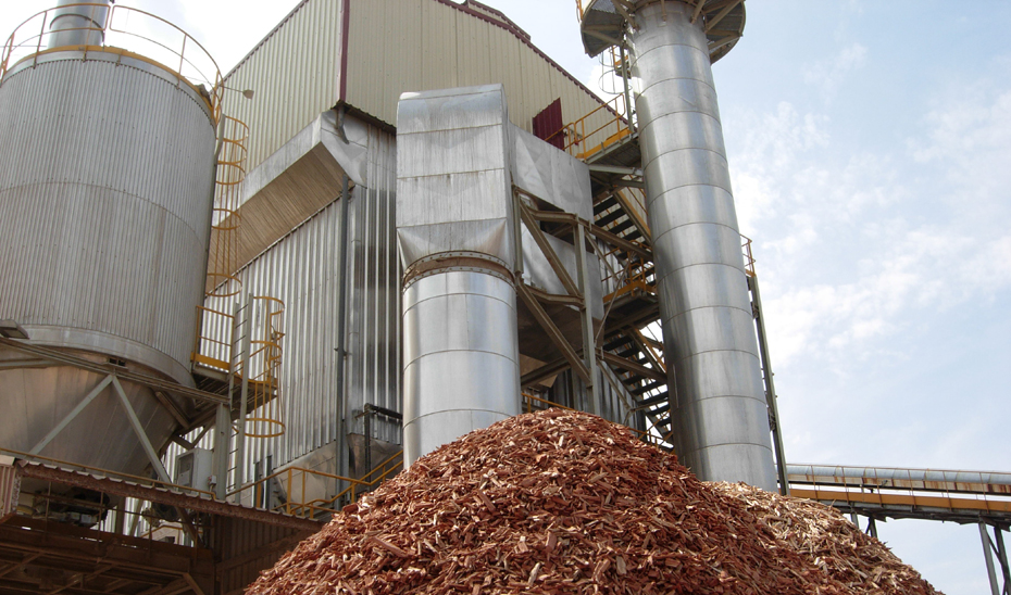 Imagen de una planta de biomasa.