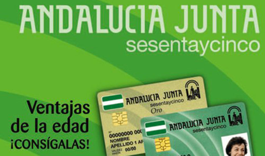 Tarjeta Andalucía Junta sesentaycinco,.