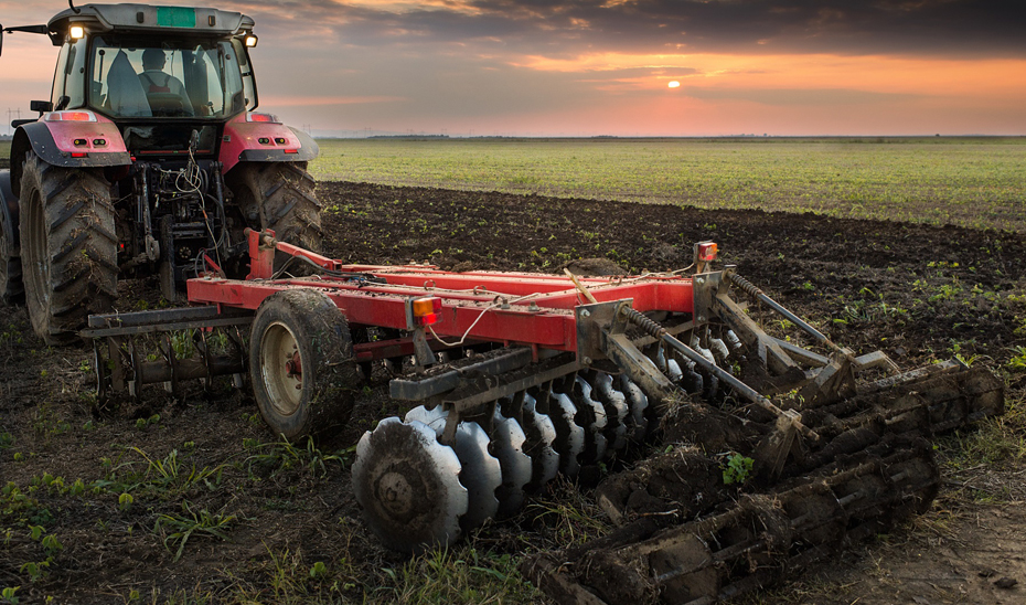 Imagen de un tractor agrícola.