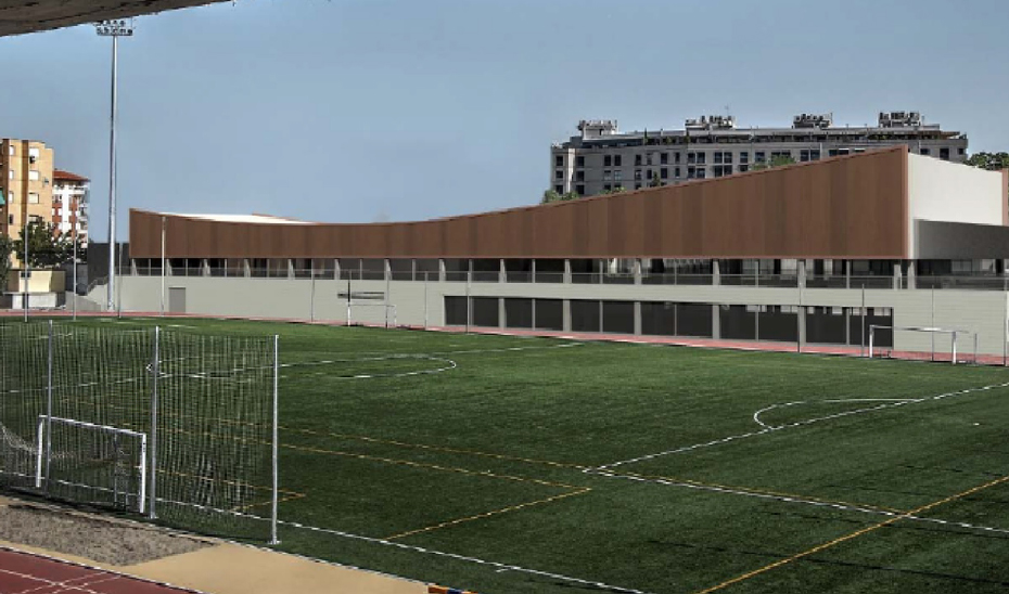 Imagen general de las instalaciones deportivas del Estadio de la Juventud de Granada.