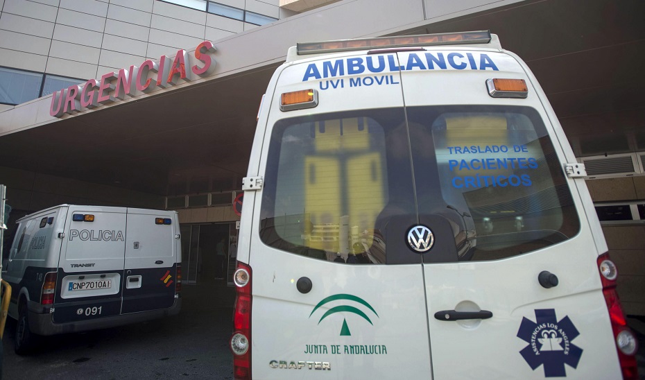 Puerta de urgencias del hospital.