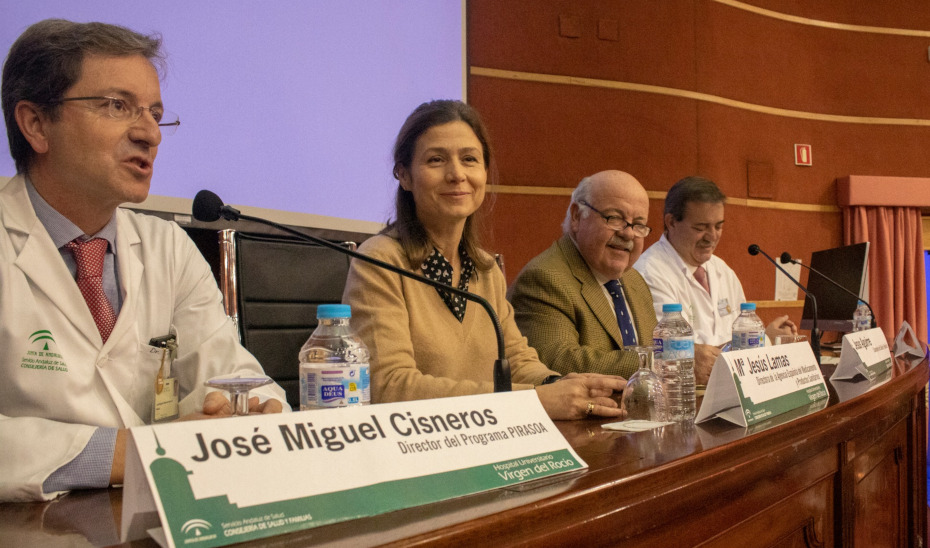El consejero Jesús Aguirre, en el VII Encuentro Pirasoa con motivo del Día Europeo para el Uso Prudente de los Antibióticos.