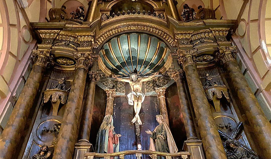 Cristo del Auxilio de Lima (Perú), considerado el antecedente directo del crucificado de la Clemencia.
