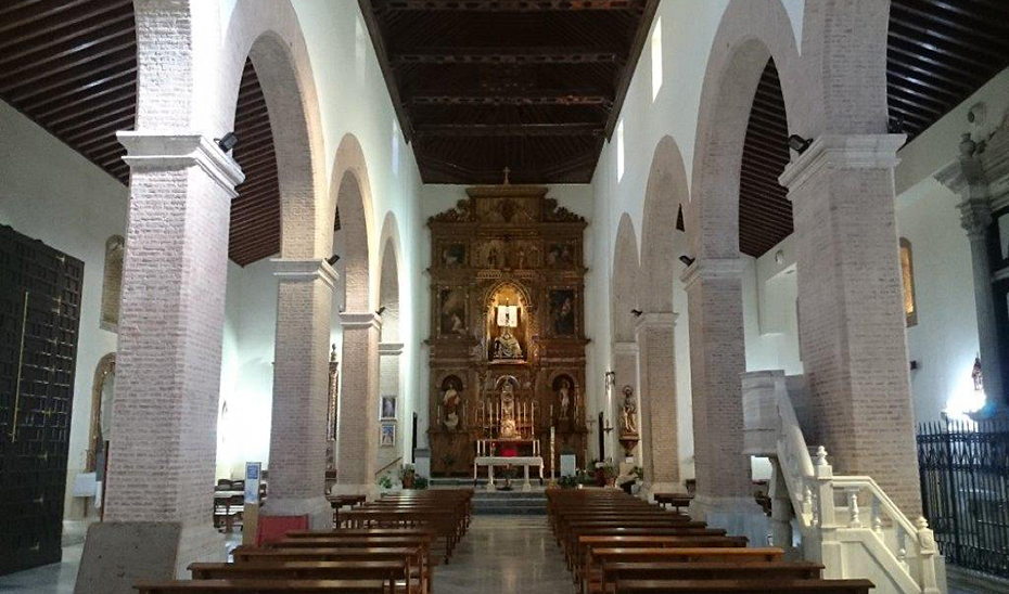 Vista interior de la iglesia de Nuestra Señora de la Encarnación, en Tabernas (Almería).