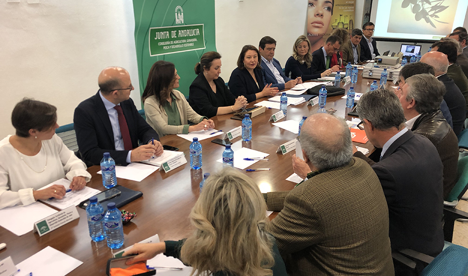 La consejera de Agricultura, Carmen Crespo, en Consejo Andaluz del Olivar