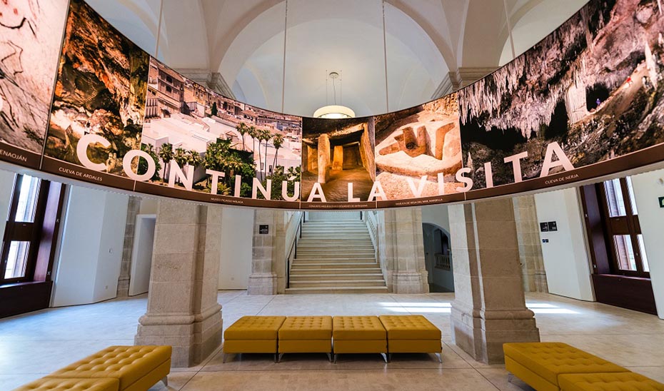 Interior del Museo de Málaga, que ha rozado las 40.000 visitas durante el primer trimestre del año.