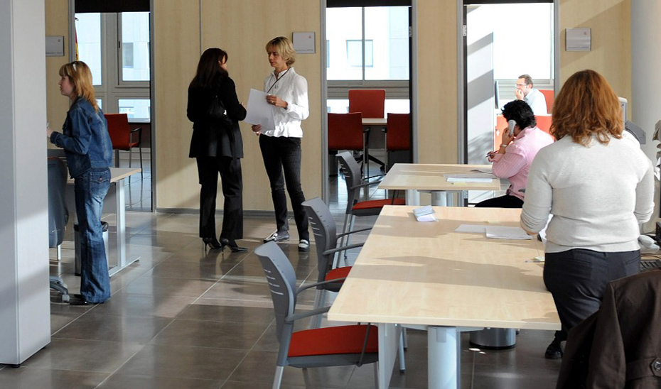 Interior de un juzgado de Sevilla.