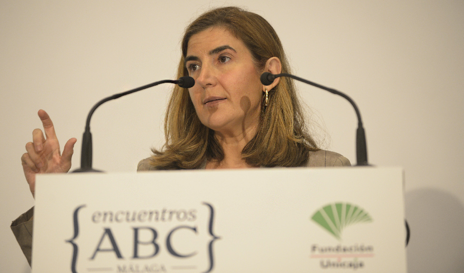 Rocío Blanco intervino en un desayuno informativo en el marco de los Encuentros ABC Málaga.