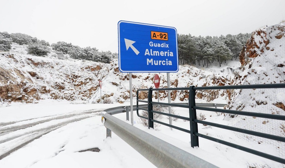 La carretera A-92 a su paso por Granada (imagen de archivo).