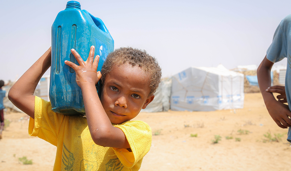Menor en un campo de refugiados. (Foto: Acnur- Ibrahim-Ja\u0027adi)