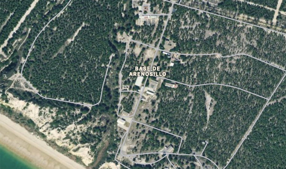 Imagen satelital de los terrenos donde se ubica el Centro de Experimentación de El Arenosillo en Huelva. (Foto: Google Maps)