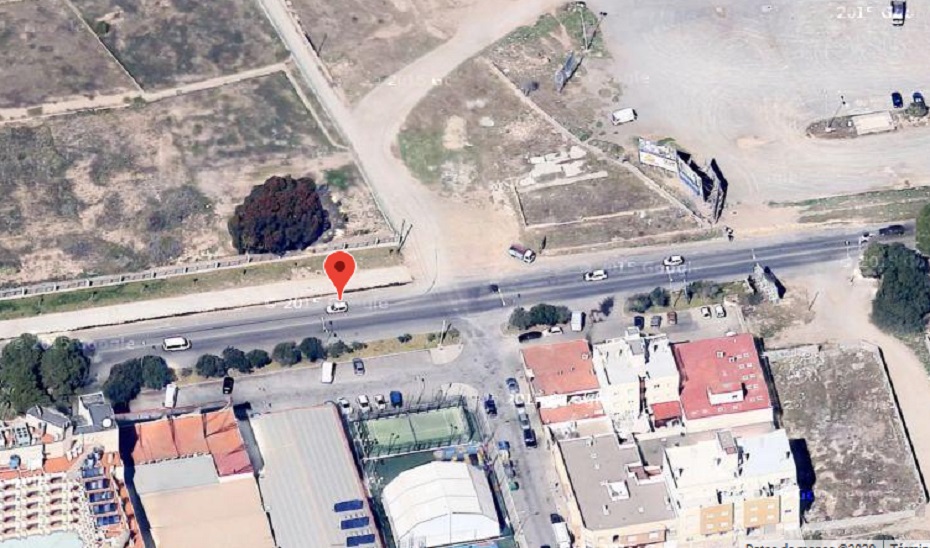 Avenida en El Ejido donde ha tenido lugar el accidente.
