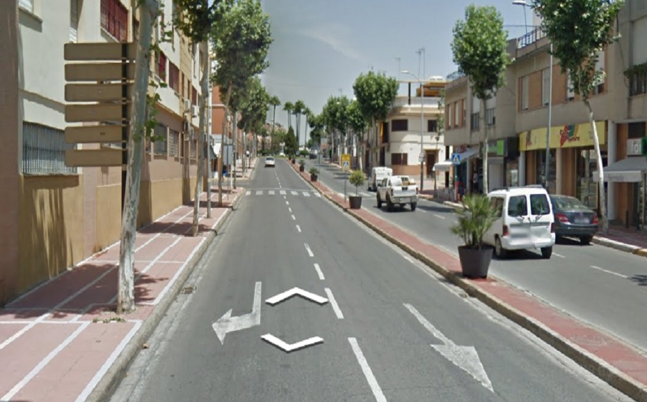 Imagen de la Avenida de España, lugar donde ha tenido lugar el accidente.