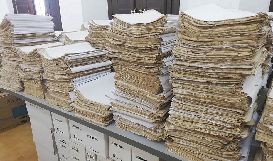 Documentos para su catalogación custodiados en el Archivo Histórico Provincial de Córdoba.