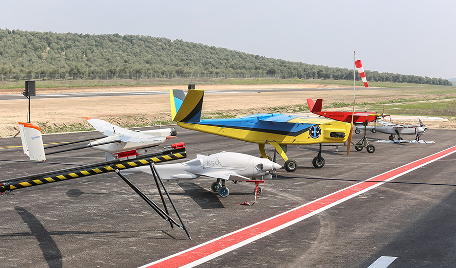 Drones en el Centro de Vuelos Experimentales con Aviones no Tripulados-ATLAS de Villacarrillo.