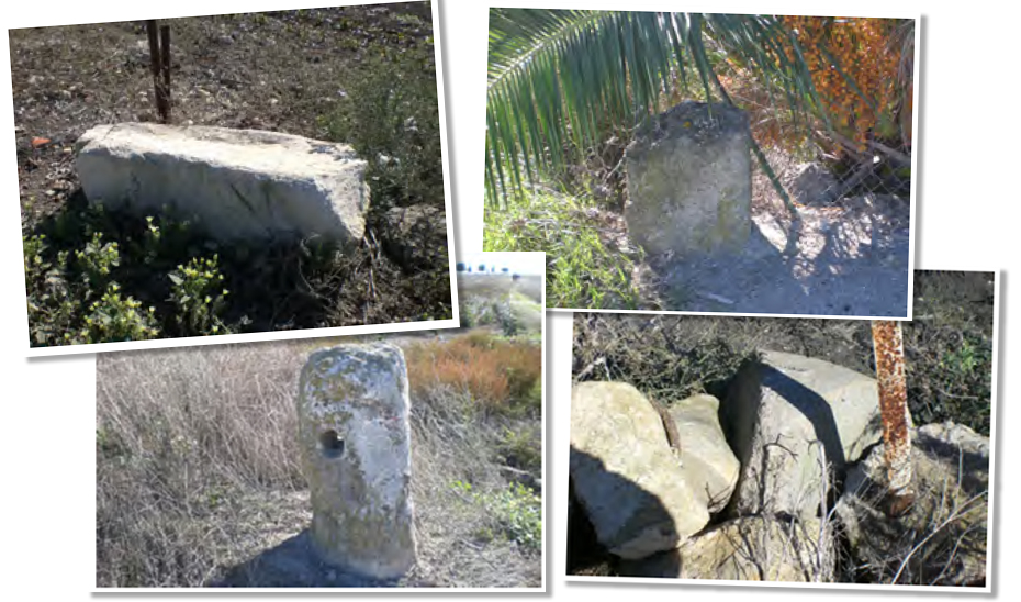 Algunos de los mojones de delimitación de los términos de Jerez y El Puerto de Santa María.