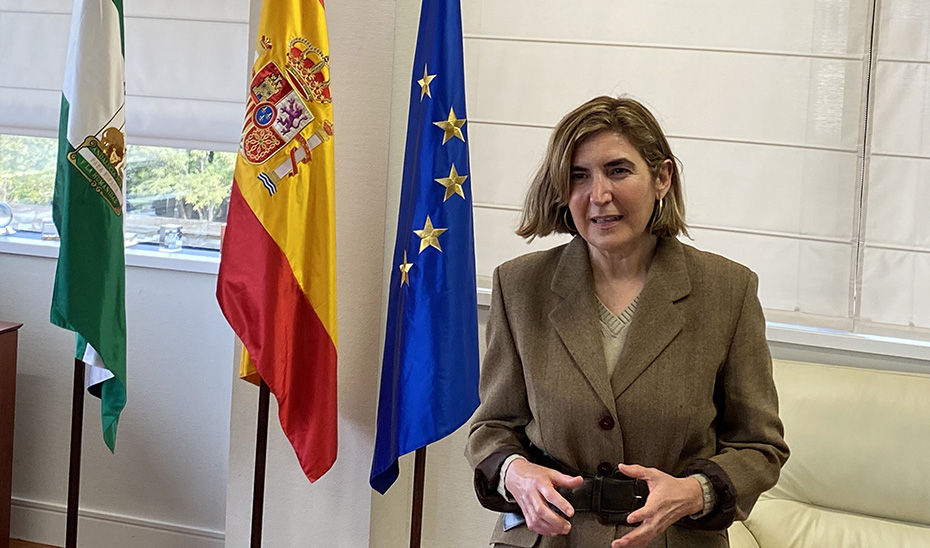 La consejera Rocío Blanco durante su participación en la iniciativa de Andalucía Emprende.