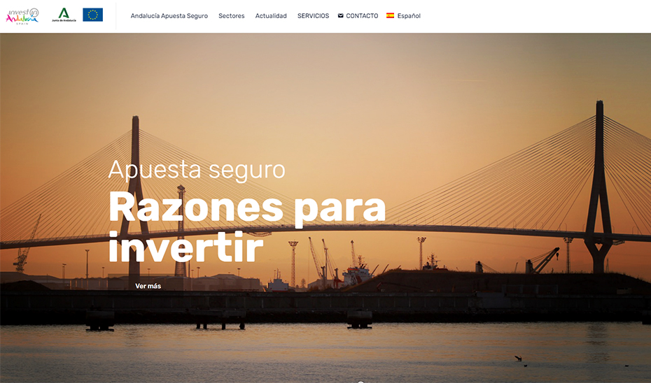 El nuevo portal para fomentar las inversiones en Andalucía.
