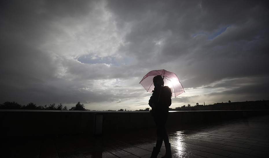 Una mujer camina bajo un paraguas (Agencia EFE).