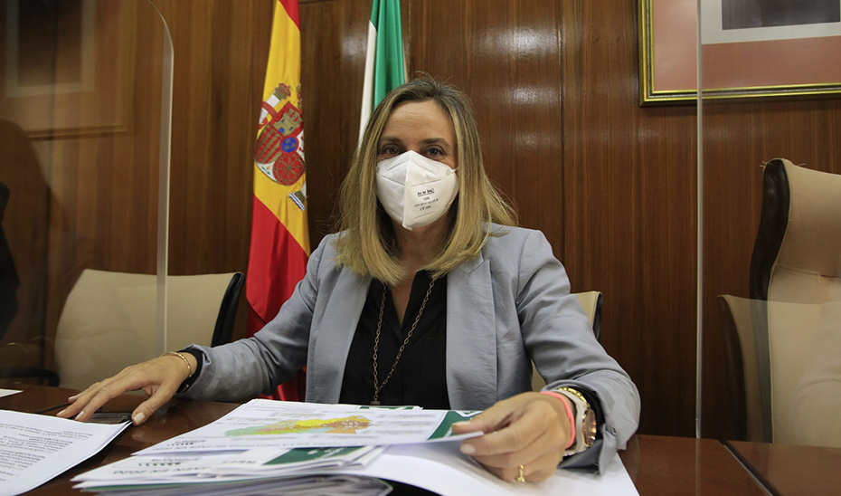 La consejera Marifrán Carazo, durante la Comisión de Fomento en el Parlamento.