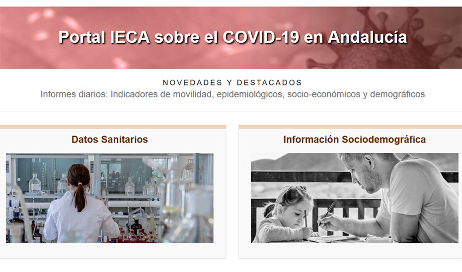 Portal IECA sobre el Covid en Andalucía.