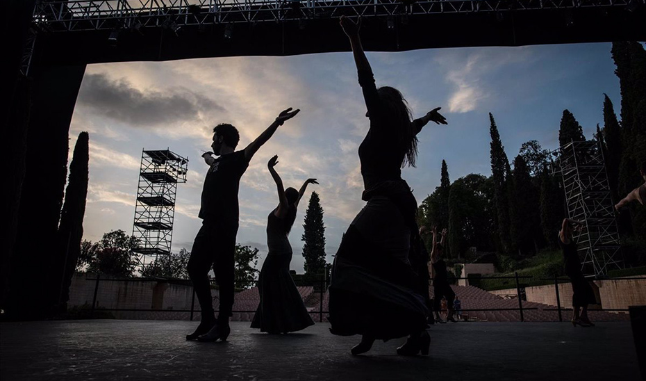 Ensayo de \u0027El maleficio de la mariposa\u0027, el nuevo espectáculo del Ballet Flamenco de Andalucía.