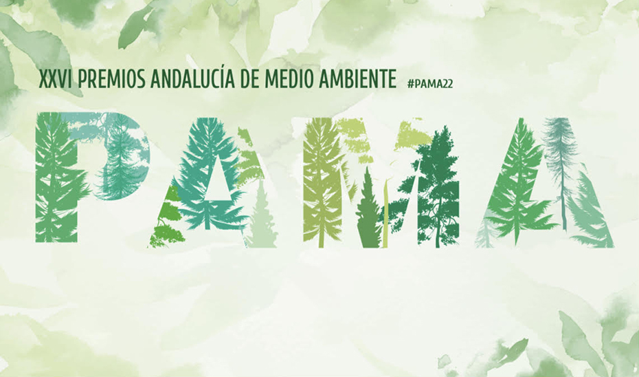 Cartel anunciador de los Premios Andalucía de Medio Ambiente de 2022.