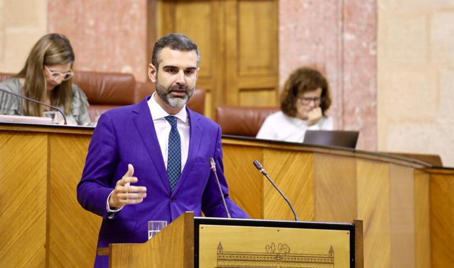 El consejero de Sostenibilidad, Medio Ambiente y Economía Azul, Ramón Fernández-Pacheco, durante su comparecencia en sede parlamentaria.