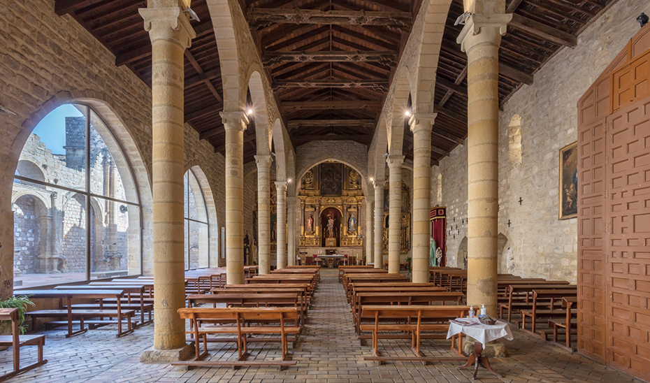 Nave principal de la Iglesia del Salvador de Baeza.