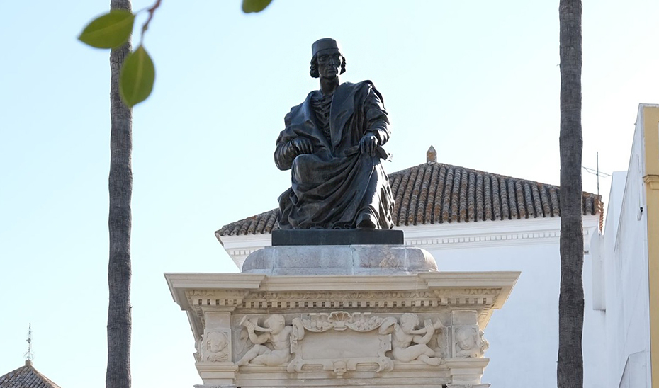 Monumento a Elio Antonio de Nebrija en su localidad natal, Lebrija (Sevilla).