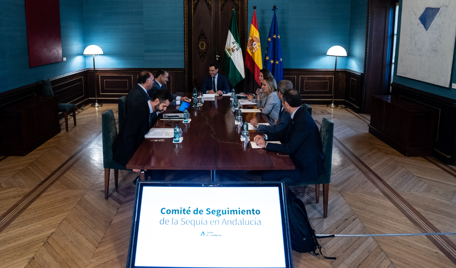 Juanma Moreno presidió la primera reunión de la Comisión que se se repetirá cada 15 días.