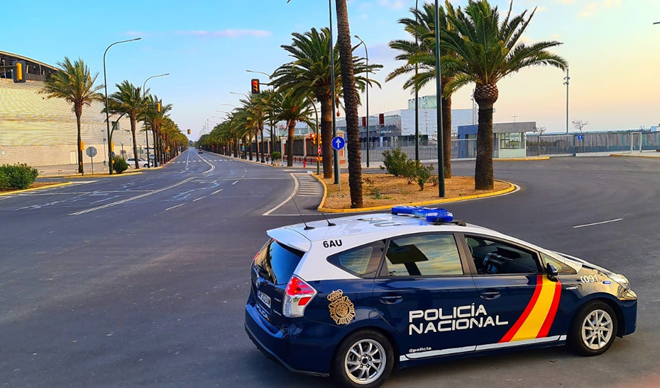 Vehículo de Policía Nacional de Huelva.