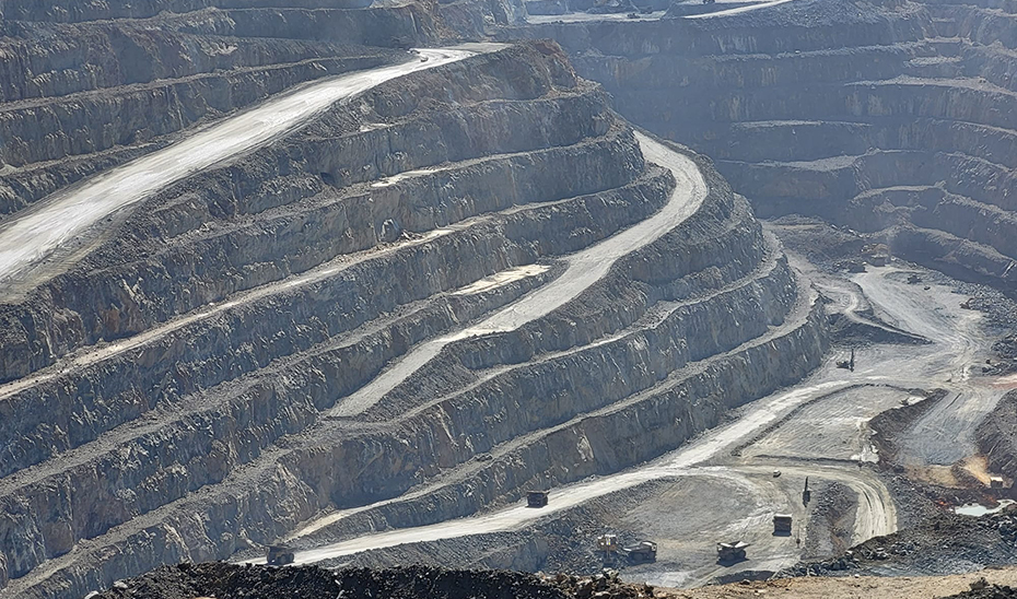 Vista de las minas de Riotinto, en Huelva.