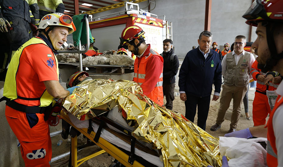 Antonio Sanz ha participado en Marbella en el simulacro de emergencias RespuestA23.