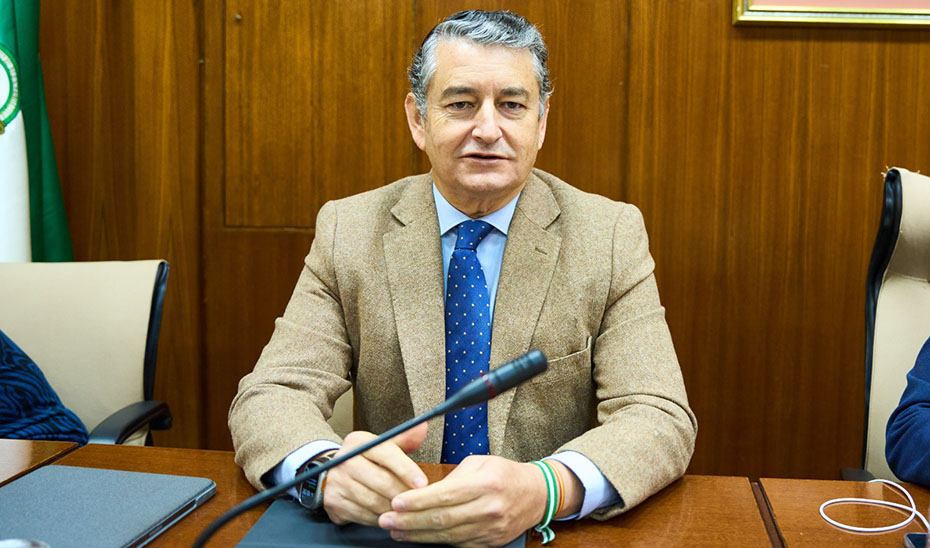 
			      El consejero de la Presidencia, Antonio Sanz, interviene en comisión parlamentaria.			    
			  