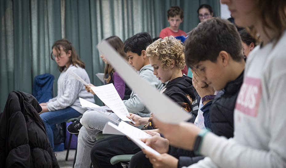 Un grupo de estudiantes del Aula de Excelencia Artística.