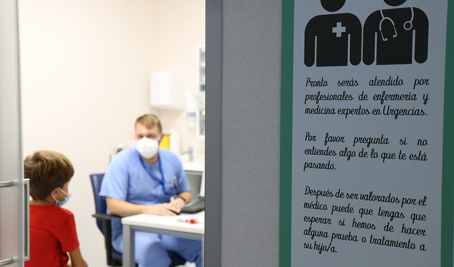 Urgencias pediátricas en un centro sanitario.