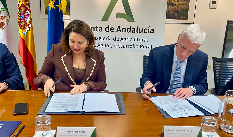 Imagen del artículo Junta y Agroseguro firman un convenio para incentivar la contratación de seguros agrarios