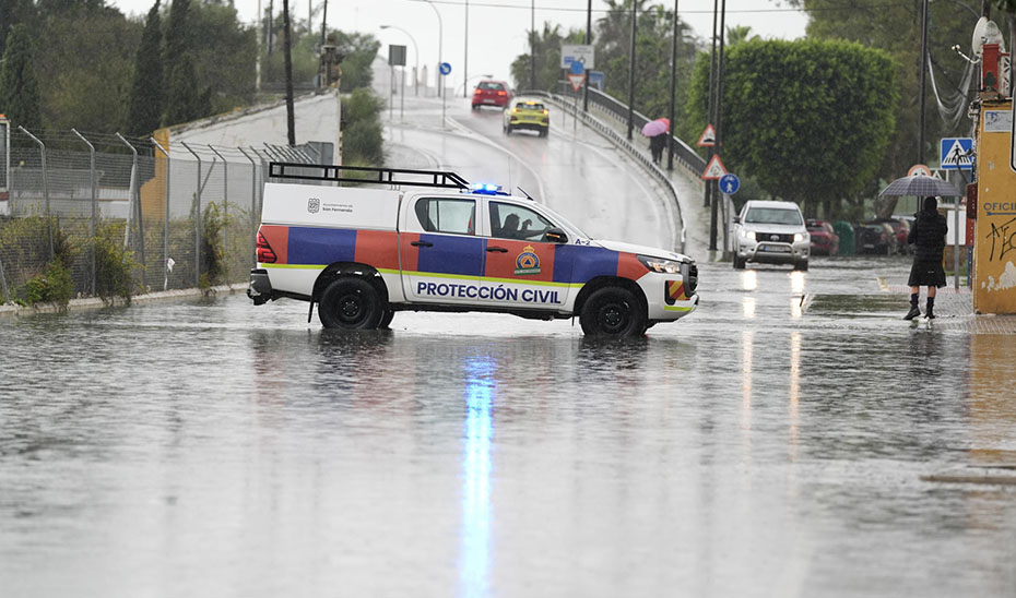 Imagen del artículo San Fernando y Chiclana de la Frontera concentran las atenciones por lluvia esta mañana