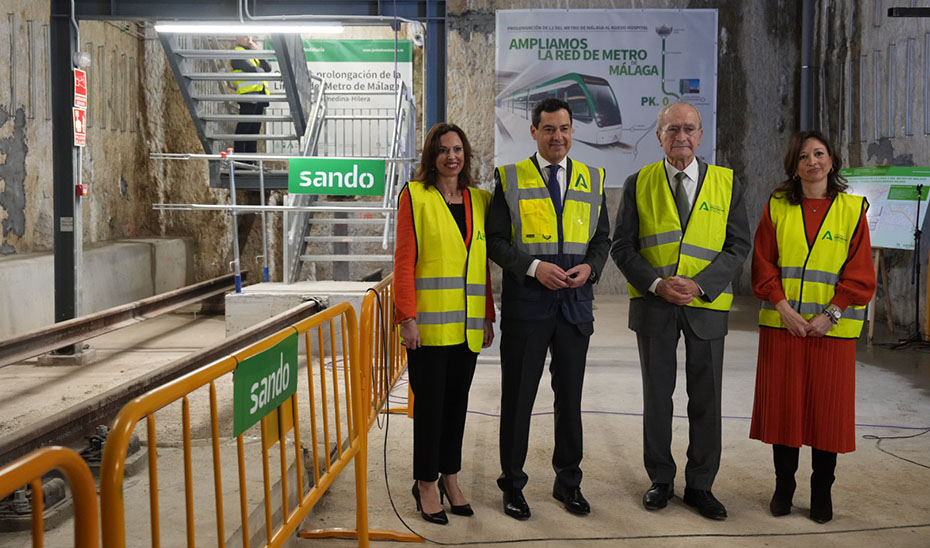 Imagen del artículo Moreno: El Metro de Málaga es ejemplo de gestión eficiente, determinación y cooperación entre las administraciones y con la sociedad civil