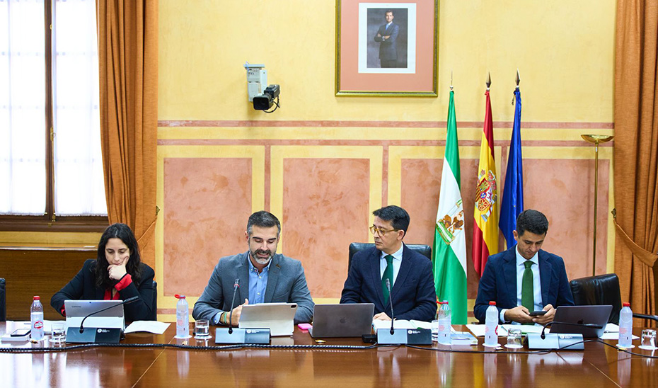 Comisión de Sostenibilidad, Medio Ambiente y Economía Azul en el Parlamento de Andalucía.