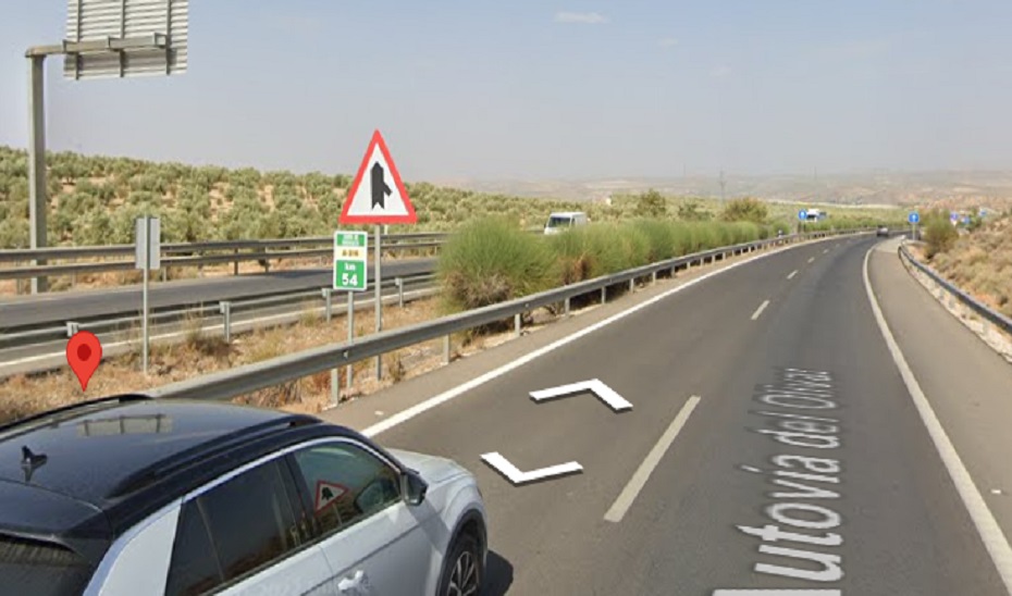 Kilómetro 54 de la A-316 (Jaén).