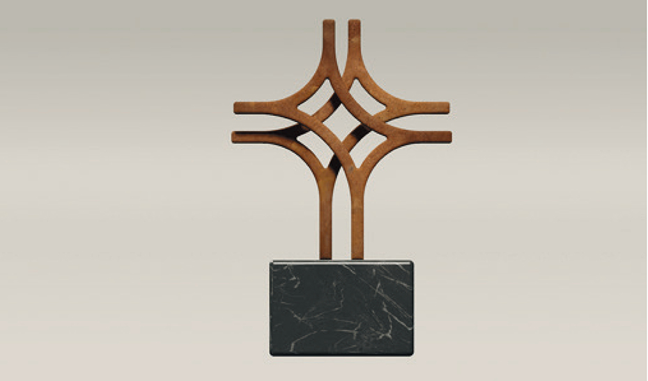 Nuevo diseño de la estatuilla de los Premios Meridiana, obra de María Luz León.